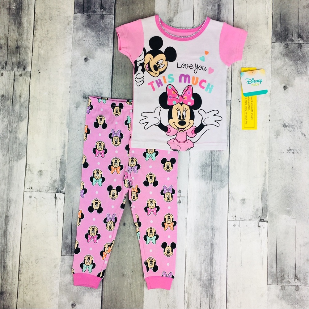 NWT Disney Baby Pajamas Set for Girls